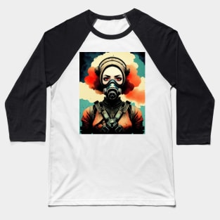 Gasmask Girl Baseball T-Shirt